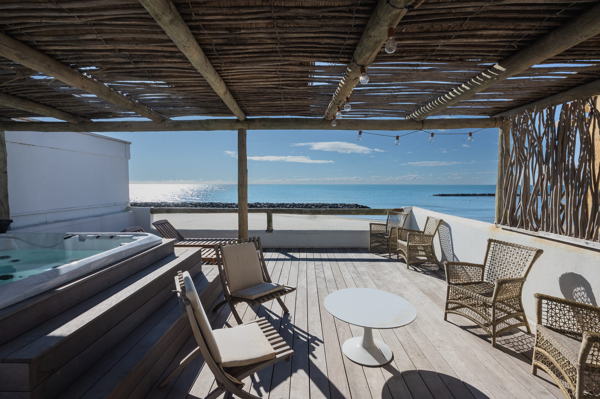 Villa Carnon terrasse face mer