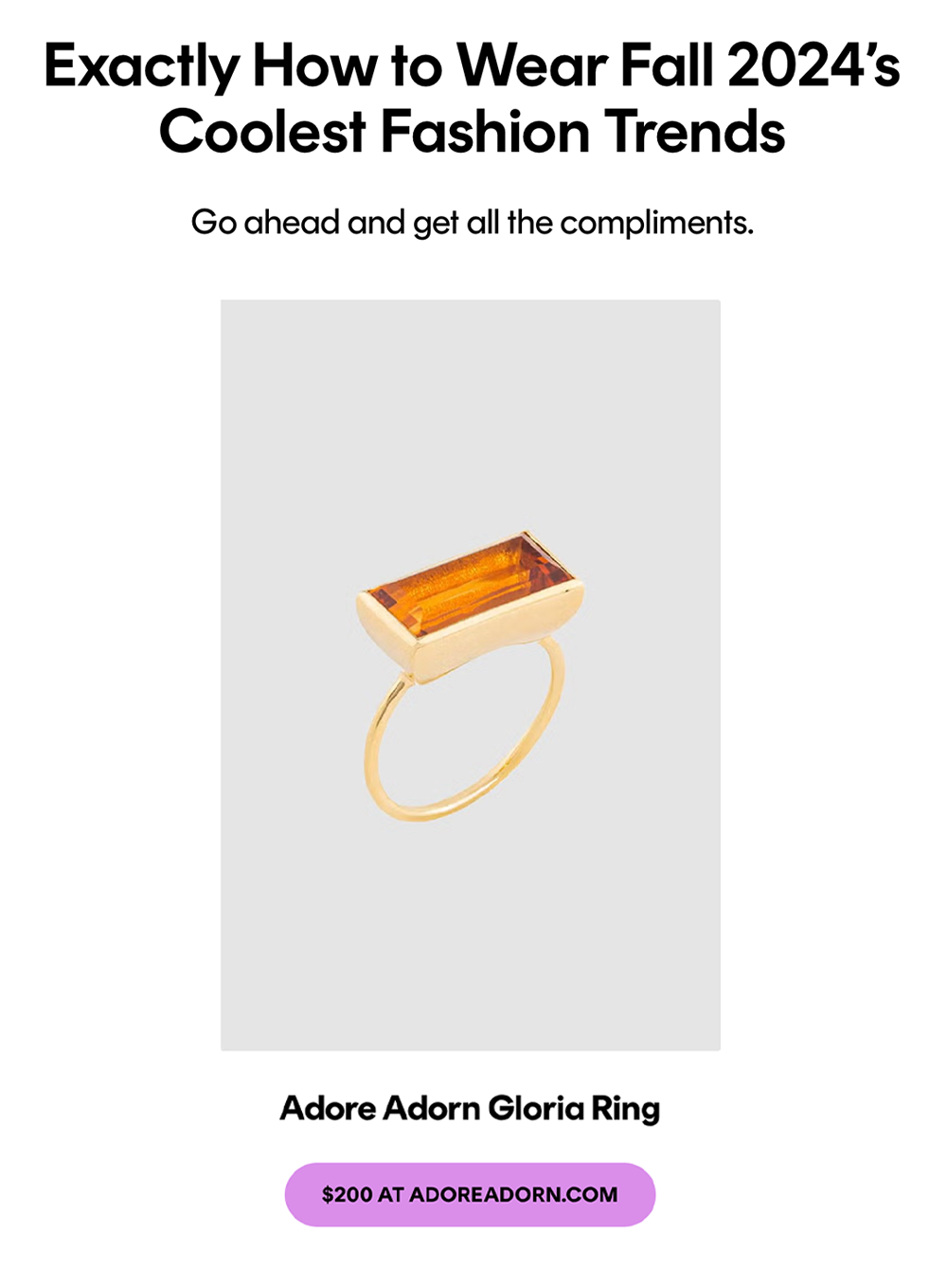 Cosmopolitan Adore Adorn