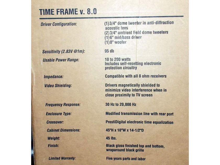 DCM Time Frame V. 8.0 mint still in plastic in original boxes