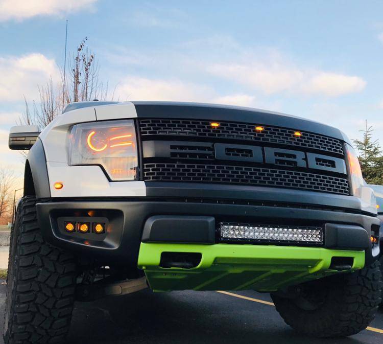 2010 2011 2012 2013 2014 ford raptor generation 1 fog light kit and behind grille light bars by m&r au