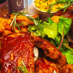 BBQ Baby Pork Ribs Set
