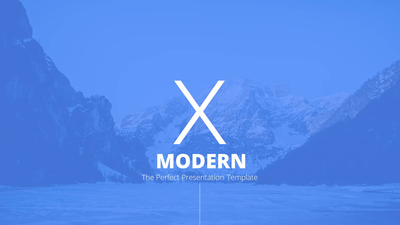 Modern X App/Software Showcase Presentation Template Title Page