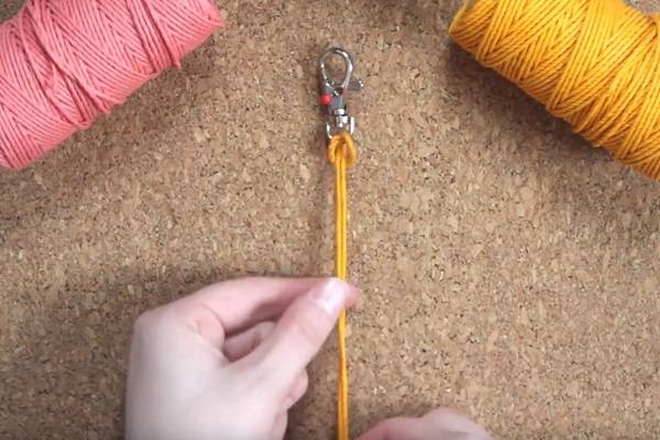 DIY face mask holder lanyard tutorial image 3