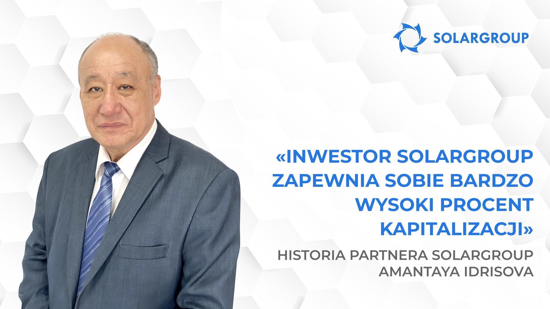 Zapraszając ludzi, zawsze dzielę się swoim osobistym doświadczeniem | Historia partnera SOLARGROUP Amantaya Idrisova