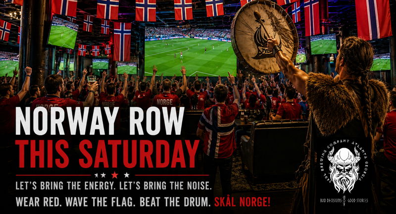 Wave the Flag, Beat the Drum for Norway Match Day at SKOL