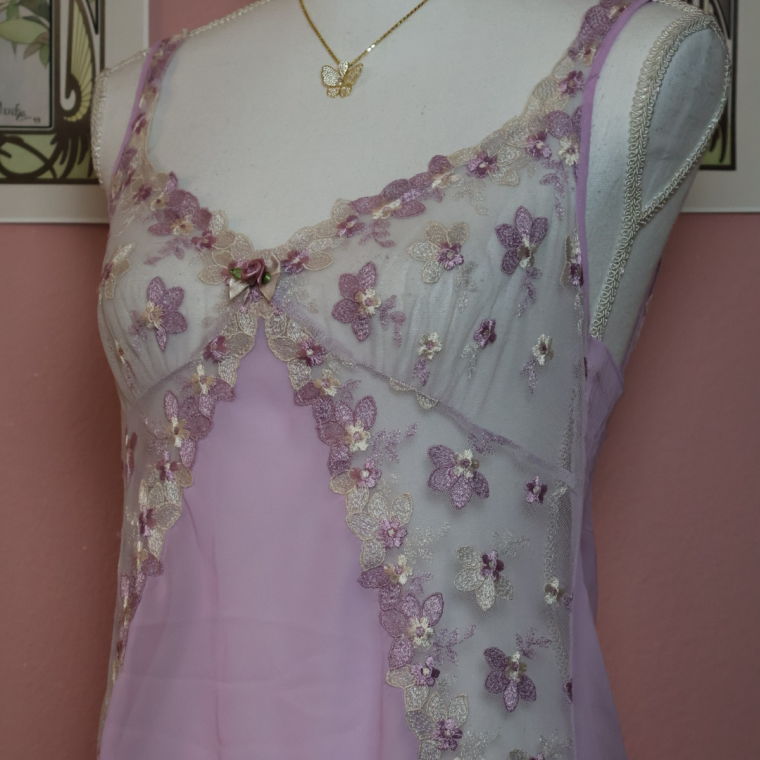 Sonore Lila Slip Dress (Vintage - S/M)