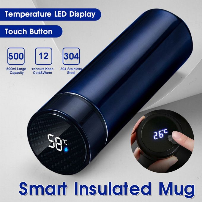 Smart Flask With LED Temperature Display Hot and Cold - Tanziilaat