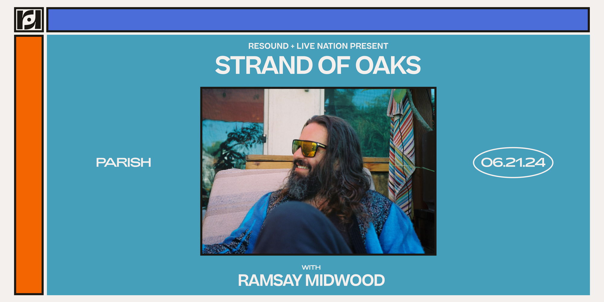  Resound & Live Nation Present: Strand of Oaks w/ Ramsay Midwood at Parish on 6/21 promotional image