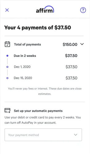 3. Pay over time via Affirm on Dental Assets | Dentalassets.com