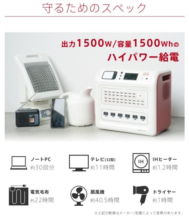 守るためのスペック