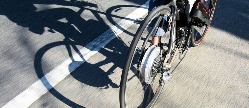 Electric bike with rear wheel conversion kit
