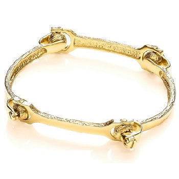 9 carat gold bone bangle - Pobjoy