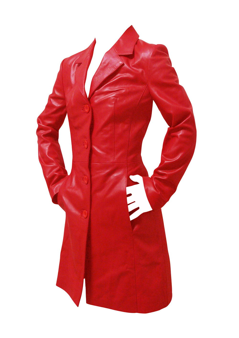 MONICA - Red LEATHER