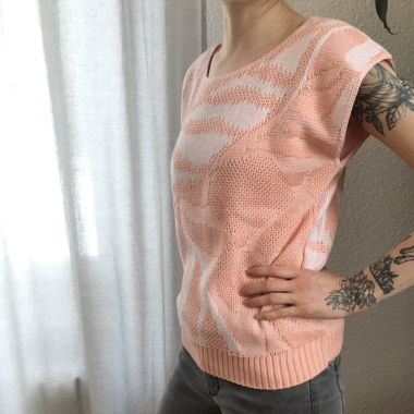 Vintage Strick-Shirt 80/90er, S/M