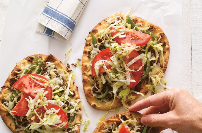 Beef Sub on Naan
