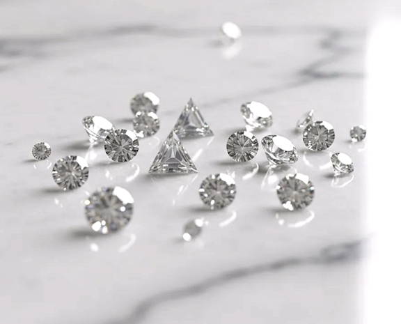 Shop loose melee diamonds. Smaller size natural and lab grown diamonds. Order online at Pobjoy Diamonds