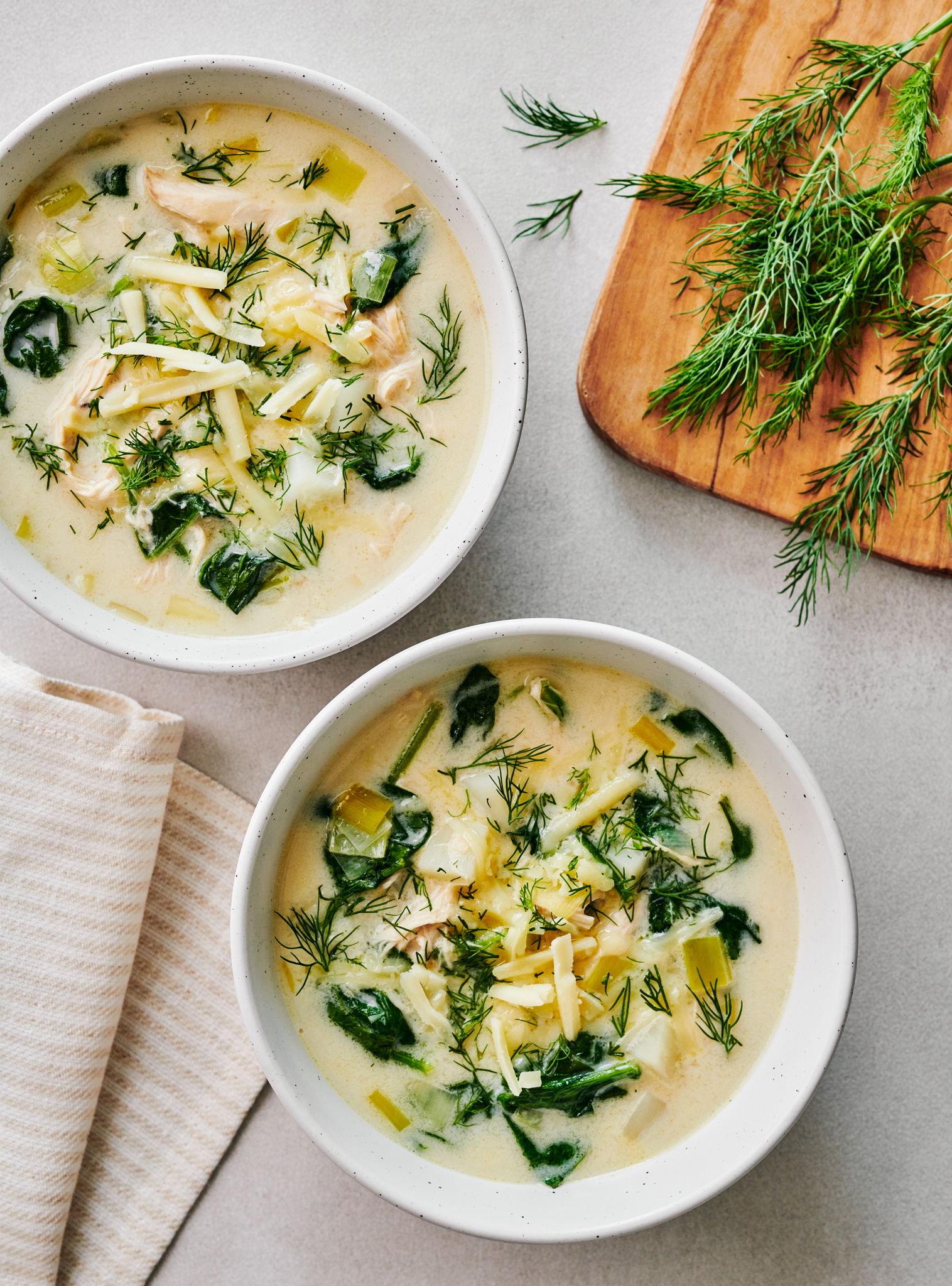 Chicken, Leek and Cheddar Soup | RICARDO