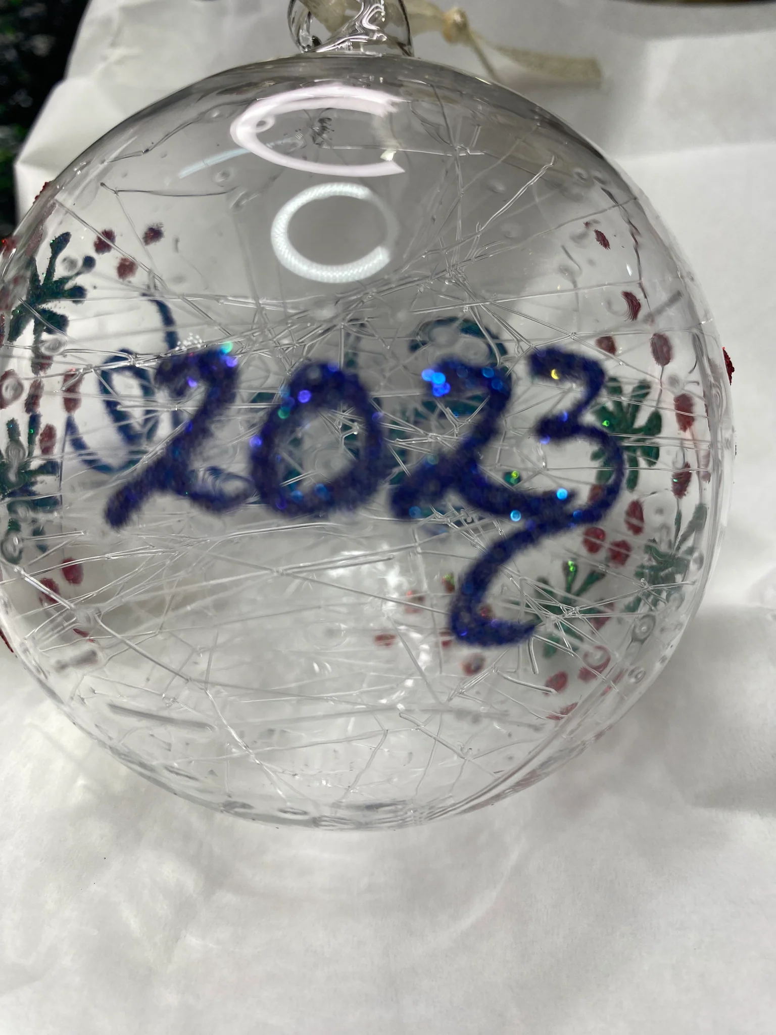 Glass Icicle Baubles 100mm - Image 4