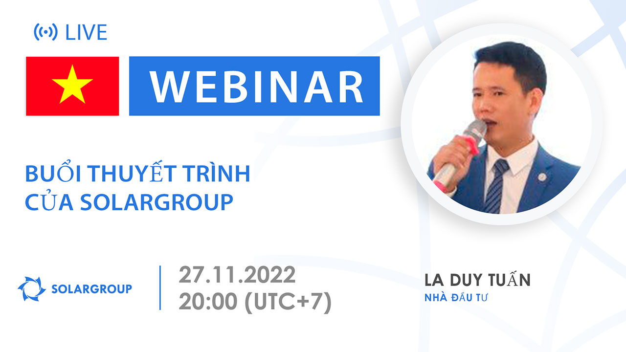 Vietnam. Buổi thuyết trình công ty tài chính quốc tế SOLARGROUP