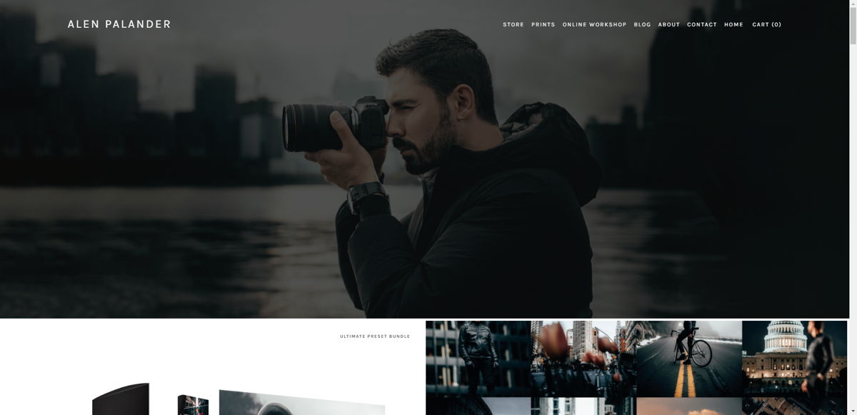 Screenshot of Alen Palander, from the videography websites collection.