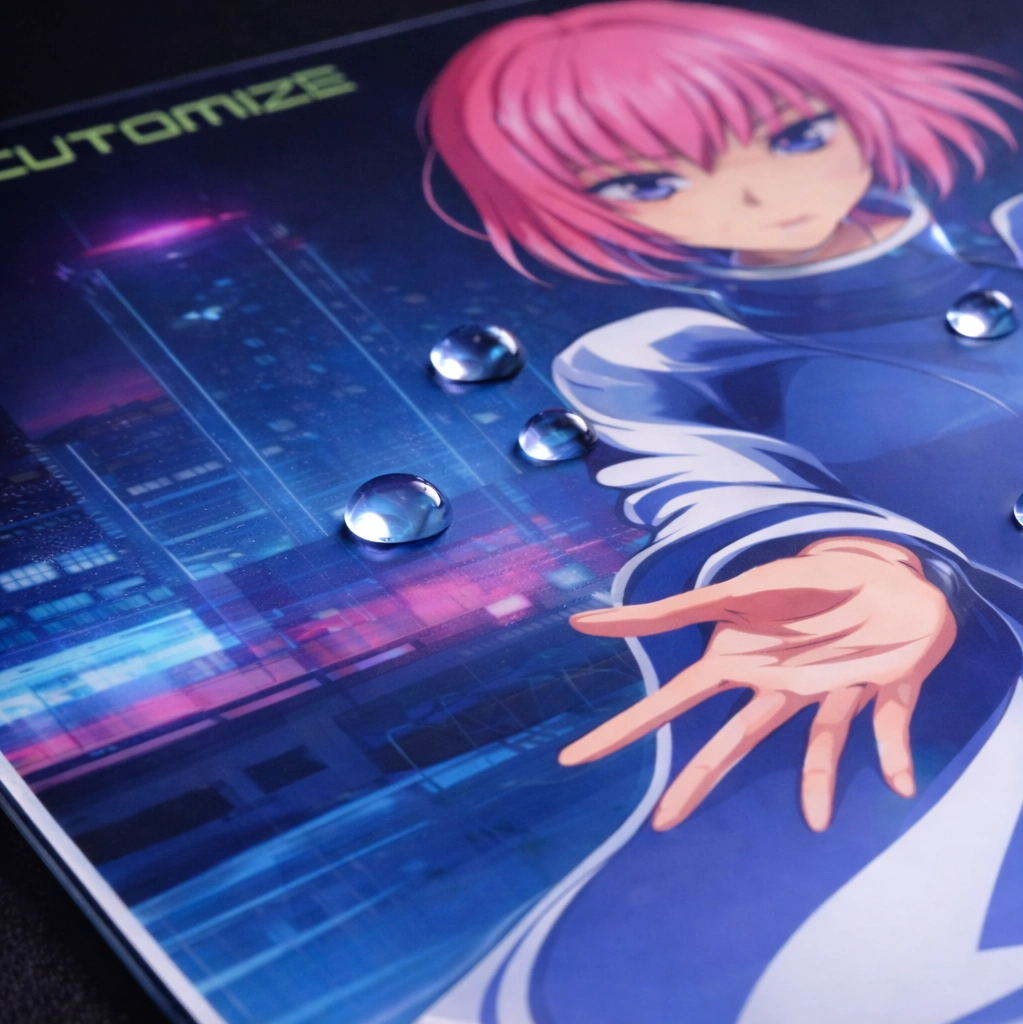 Custom glass mousepad — product detail