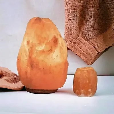 Salt Lamp - 8/10kg plus Tea Light Holder Package