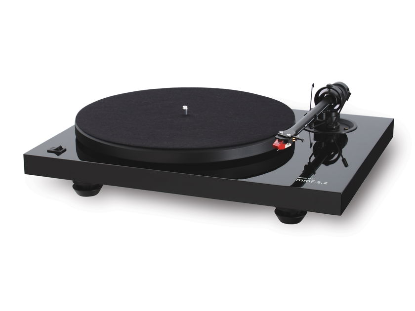 MUSIC HALL MMF-2.2 Turntable (Black Gloss) w/ Tracker Cartridge -  Manufacturer Refurbished; Full Warranty; 40% Off