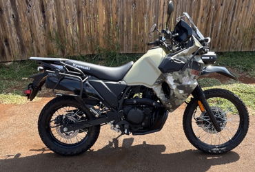2025 KAWASAKI KLR650 CAMO motorcycle for rent near Paia, HI