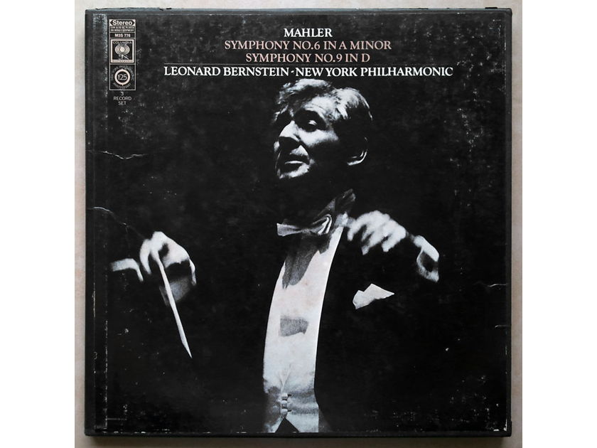 Columbia 2-eye/Bernstein/Mahler - Symphonies Nos. 6 & 9 / 3-LP Box Set / NM