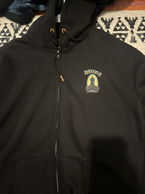 Men's Respect Zip Up Hoodie - Black