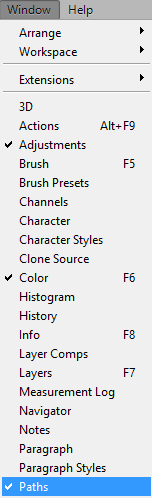 Панель Path в программе Adobe Photoshop