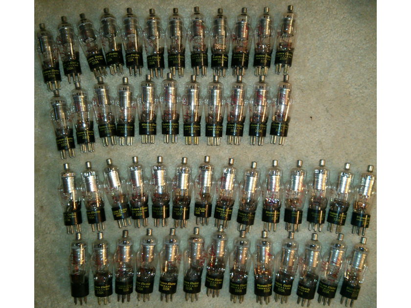 Western Electric 310A 50 PCS. ALL USED, ALL TESTED, LARGE HOLE 310A AUDIO TUBES