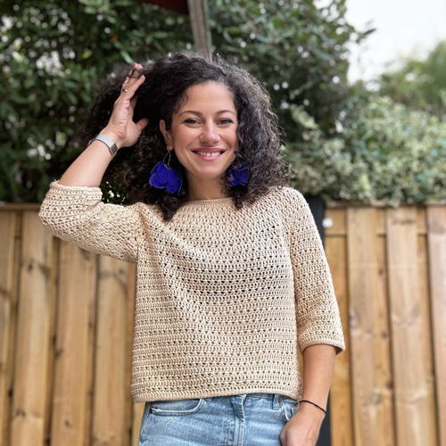 Haak een vlekkeloze ronde juk trui // Koraal trui