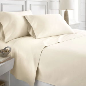 1500 Thread Count 100% Egyptian Cotton Solid Sheet Set - IVORY