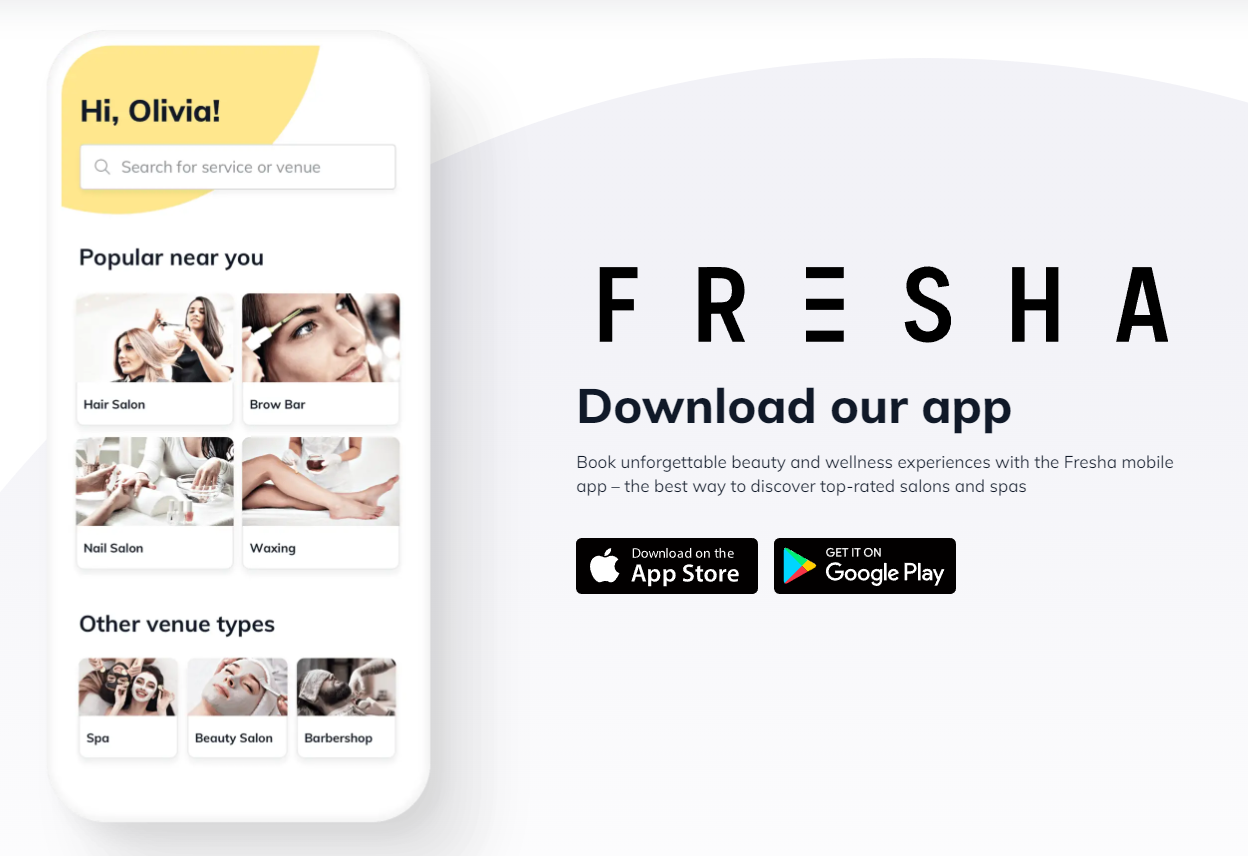 Fresha product / service
