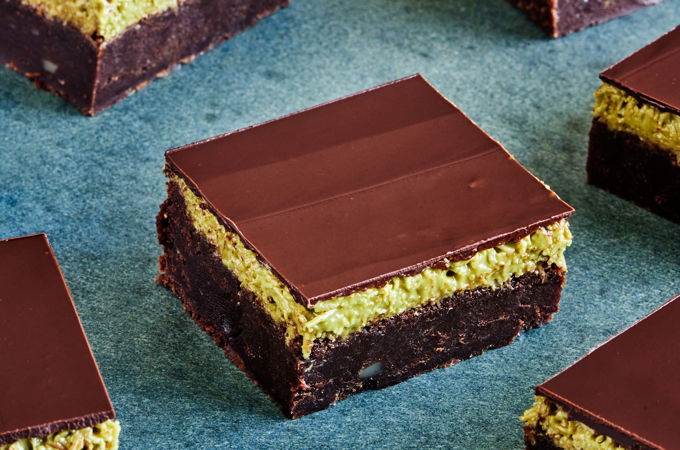 Brownies aux pistaches style chocolat Dubaï