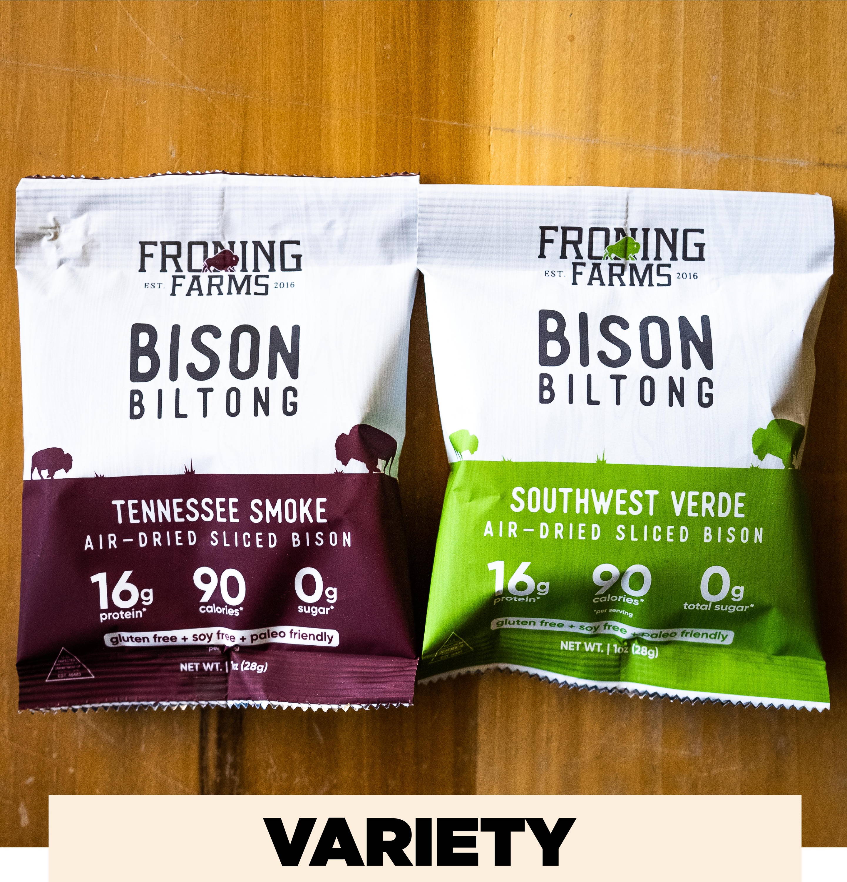 Bison Biltong Variety Pack