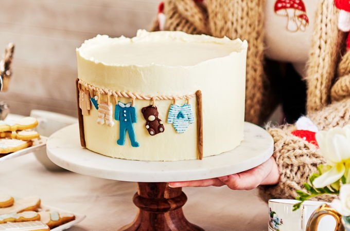 Vanilla-Lemon Cake with Buttercream Frosting