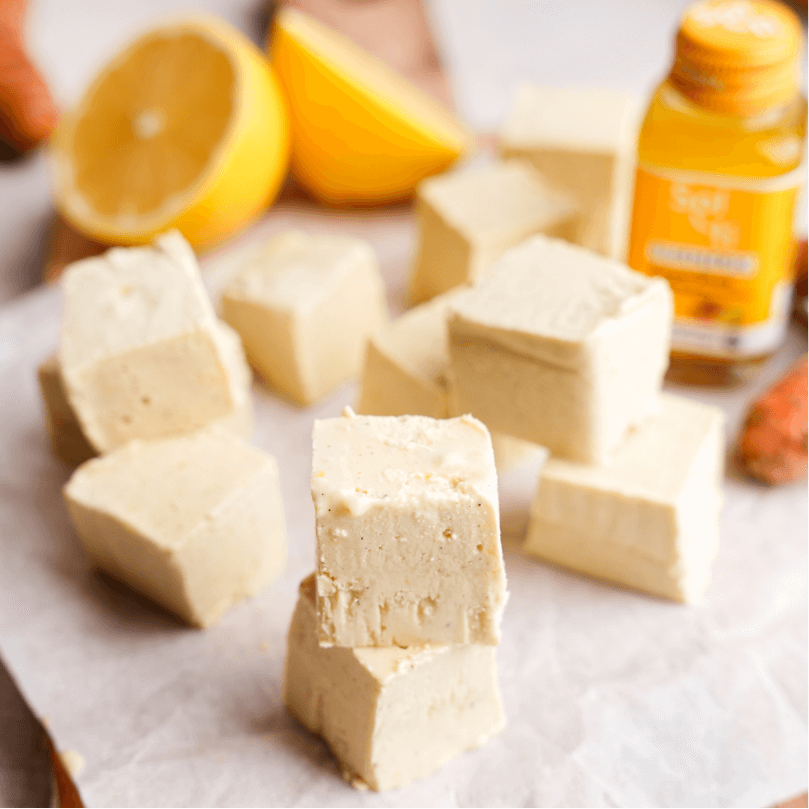 Lemon Turmeric Freezer Fudge - TURMERIC SuperShot