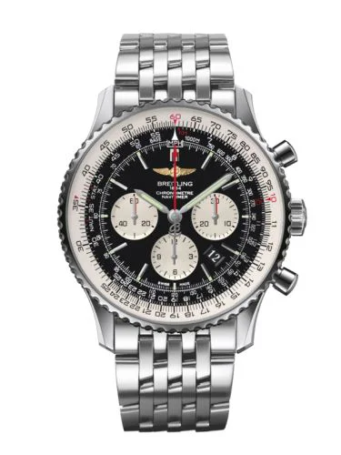 Navitimer 01 46 Stainless Steel / Black / Bracelet