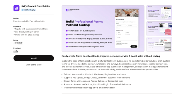 Qikify Contact Form Builder