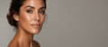 Gorgeous woman with beautiful facial features