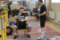Jason Li and Oleksiy Torokhtiy in the gym