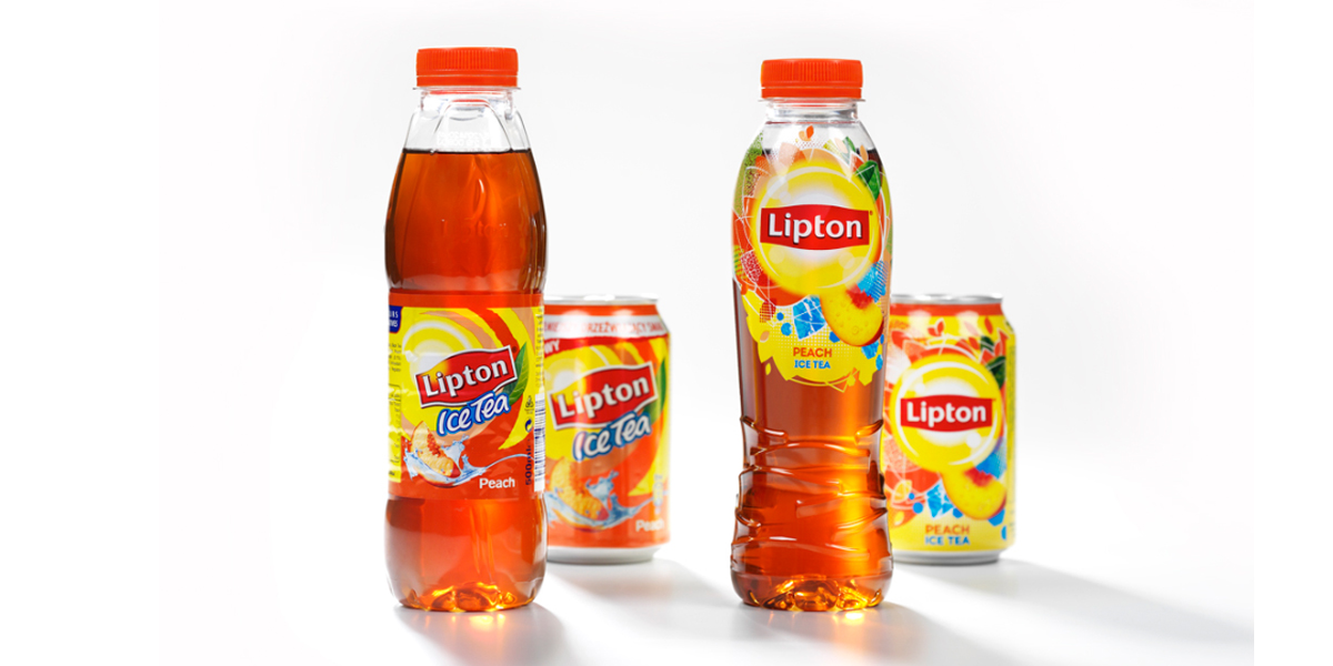 Before & After: Global re-design for Lipton Ice Tea
