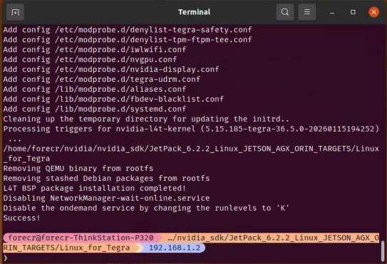 End of applying binaries