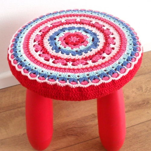 Boho stool cover