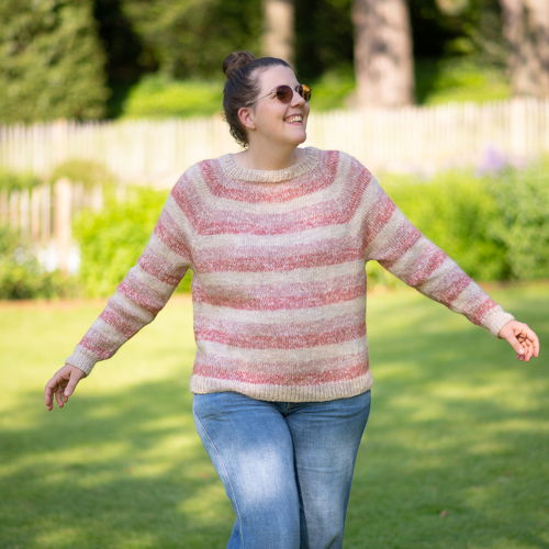 Adriana Raglan Sweater Knitting Pattern