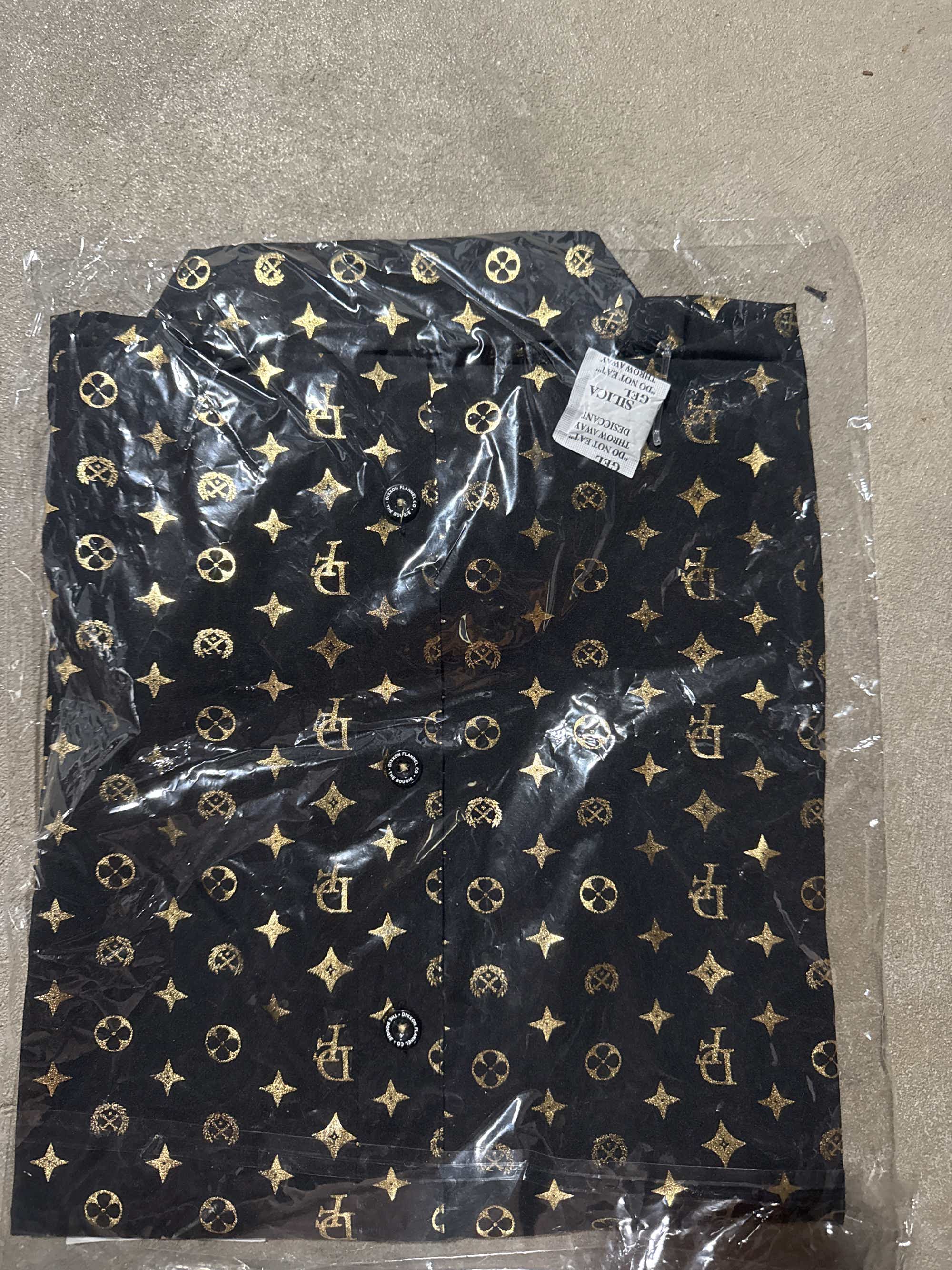 Men's Bougie Party Shirt - Black & Gold
