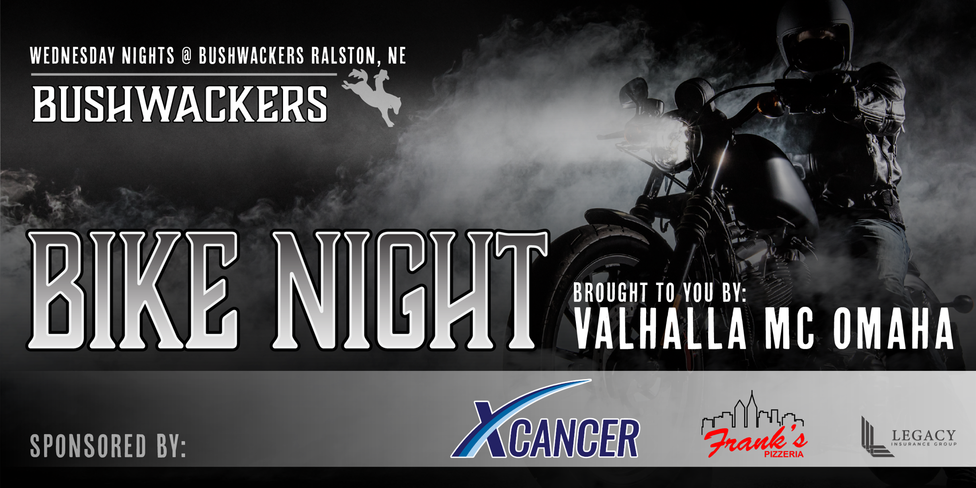 Bushwackers Bike Night hosted by Valhalla MC promotional image
