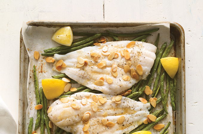 Sheet-Pan Sole Almondine